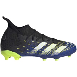 Botas de futebol adidas Predator Freak.3 Fg Junior marinho-verde FY0613 preto preto