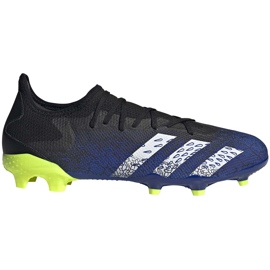Botas de futebol adidas Predator Freak.3 L Fg azul marinho-preto-verde FY0615