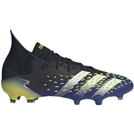 Botas de futebol adidas Predator Freak.1 Fg preto-marinho-verde FY0743