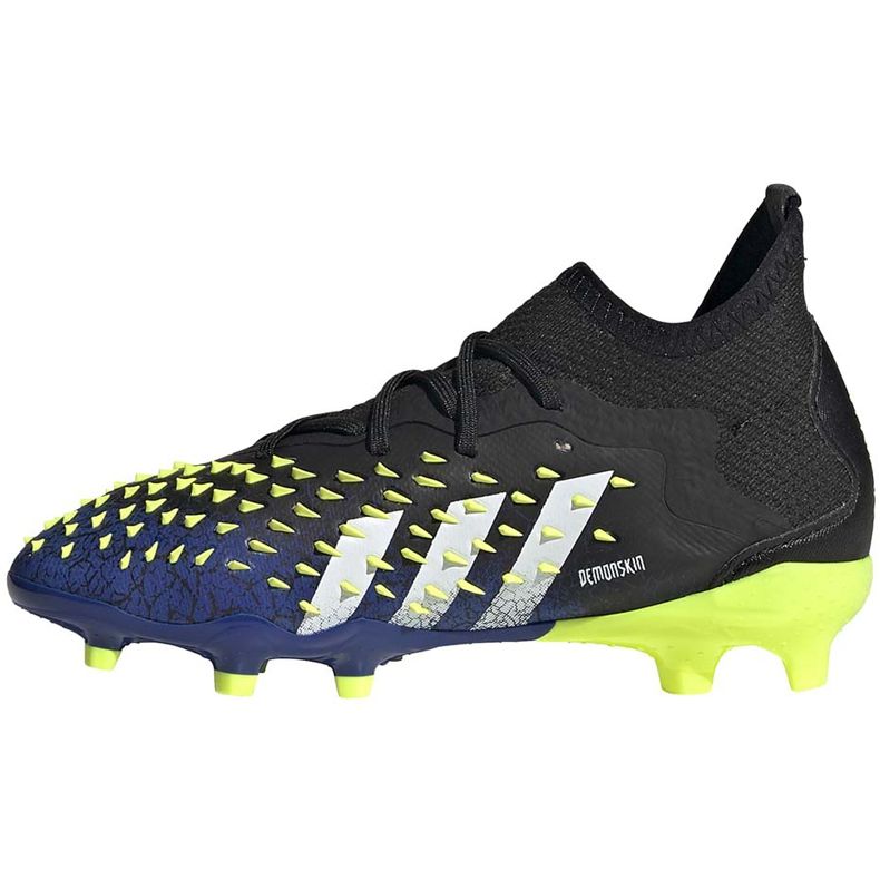 Chuteiras adidas Predator Freak.1 Fg Junior preto-marinho-verde FY0744