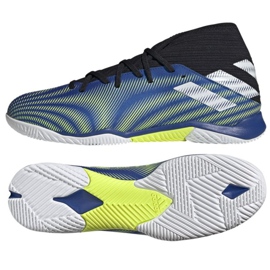 Chuteiras Adidas Nemeziz.3 In M FW7409 branco, azul, preto azul