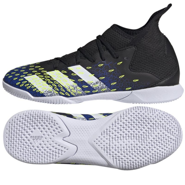 Adidas Predator Freak.3 In Jr FY0614 chuteiras multicolorido preto Adidas Predator Freak.3 In Jr FY0614 chuteiras multicolorido preto