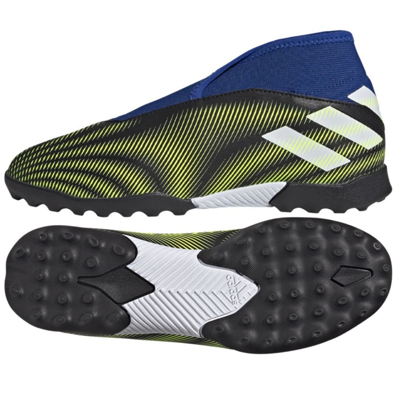 Chuteiras Adidas Nemeziz.3 Ll Tf Jr FY0820 multicolorido preto Chuteiras Adidas Nemeziz.3 Ll Tf Jr FY0820 multicolorido preto