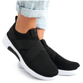 Sapatos esportivos femininos Slip-on com sistema de espuma de memória Big Star FF274890 preto