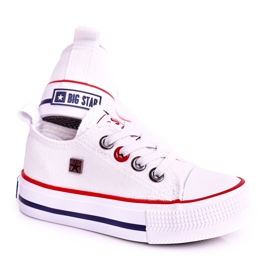 Tênis infantil clássico baixo Big Star HH374089 branco