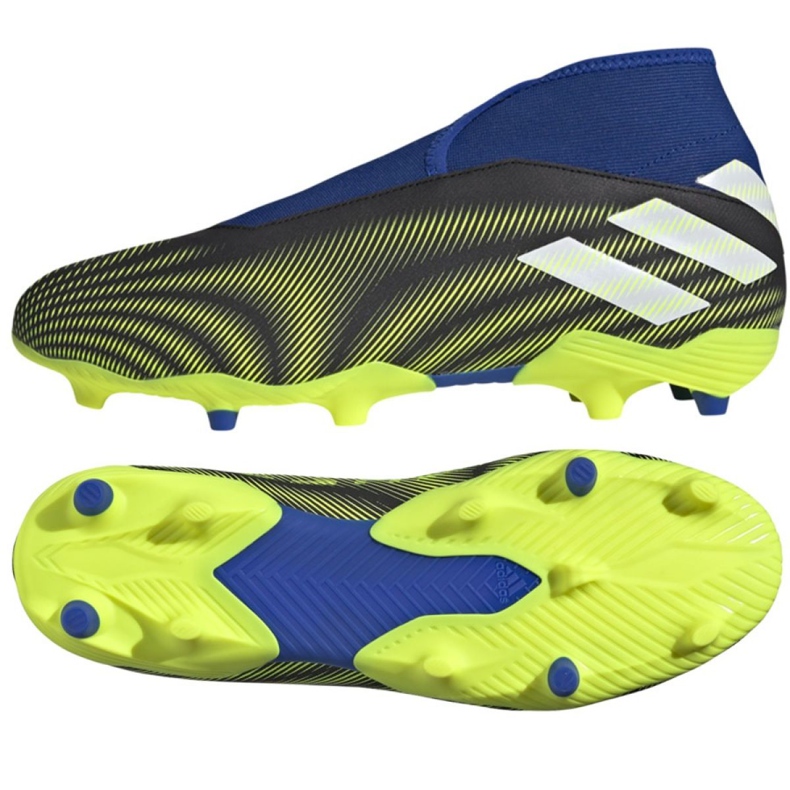 Chuteiras Adidas Nemeziz.3 Ll Fg M FW7411 branco, preto, azul, amarelo preto