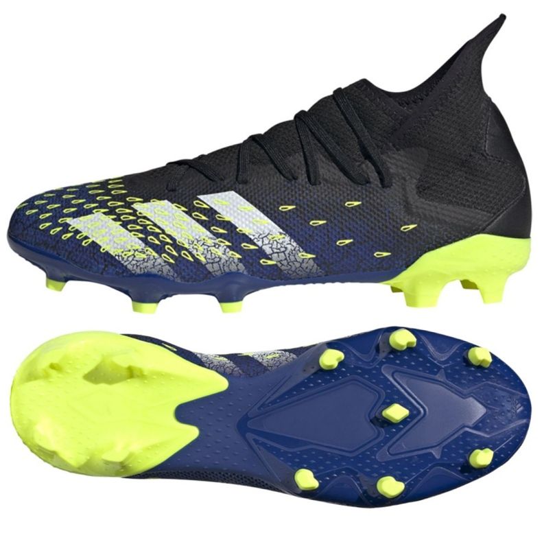 Chuteiras Adidas Predator Freak.3 Fg M FY0610 branco, preto, real preto