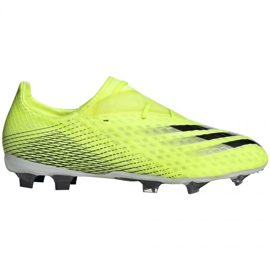 Chuteiras Adidas X Ghosted.2 Fg M FW6958 neon branco, amarelo-verde verde