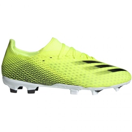 Chuteiras Adidas X Ghosted.3 Fg M FW6948 neon branco, amarelo-verde verde