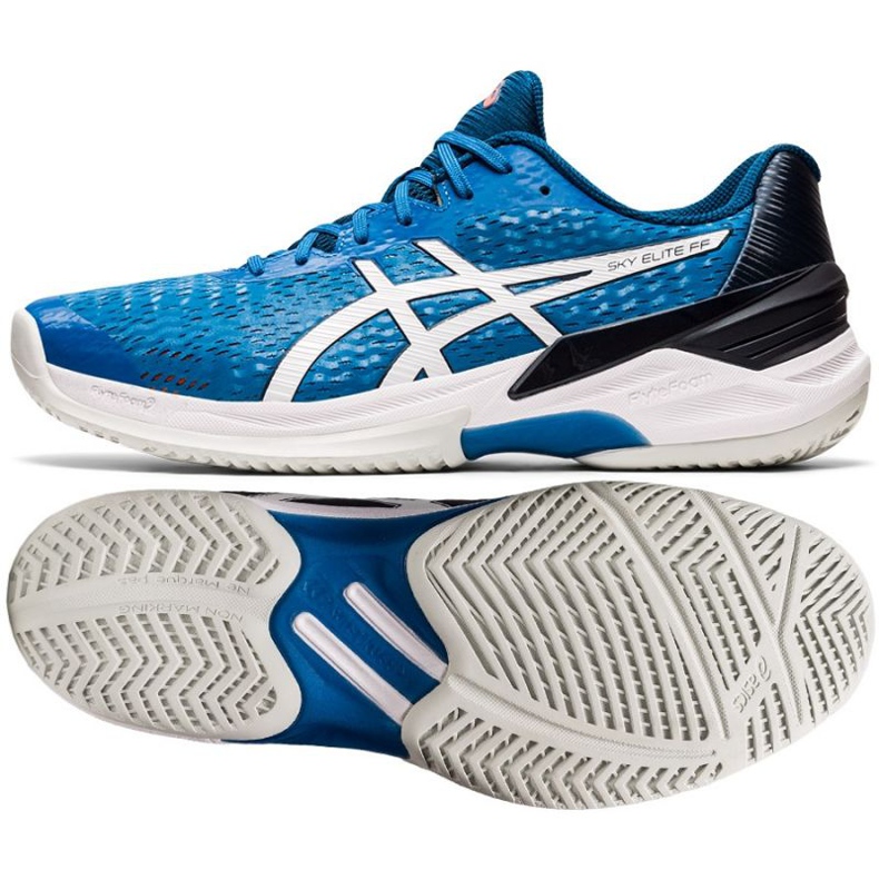 Tênis Asics Sky Elite Ff M 1051A031-404 voleibol multicolorido azul
