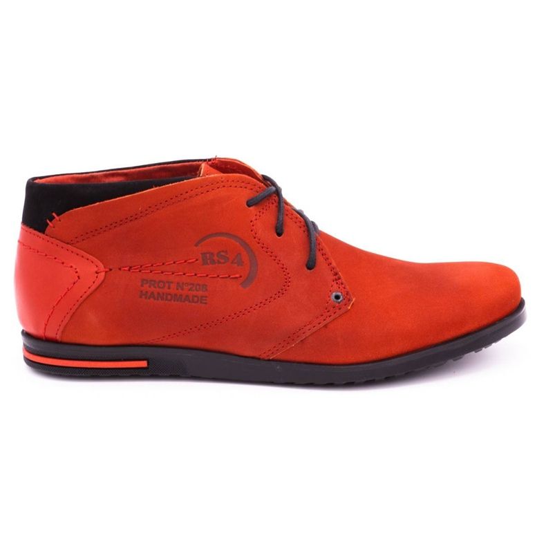 Polbut Sapatos de couro masculino C37SW vermelho