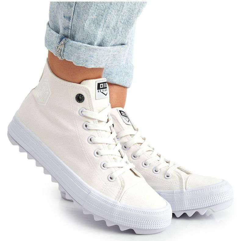 Tênis alto feminino Big Star FF274241 branco