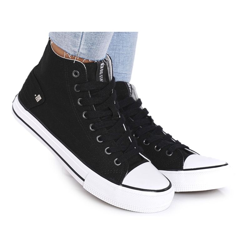 Tênis alto feminino Big Star DD274330 preto