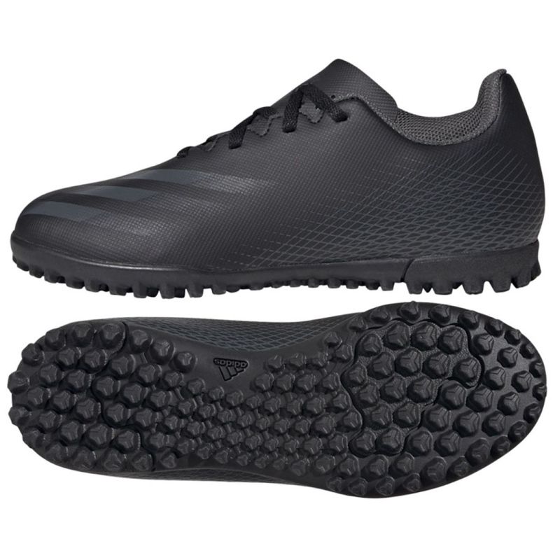 Chuteiras Adidas X Ghosted.4 Tf Jr FX9475 preto preto Chuteiras Adidas X Ghosted.4 Tf Jr FX9475 preto preto