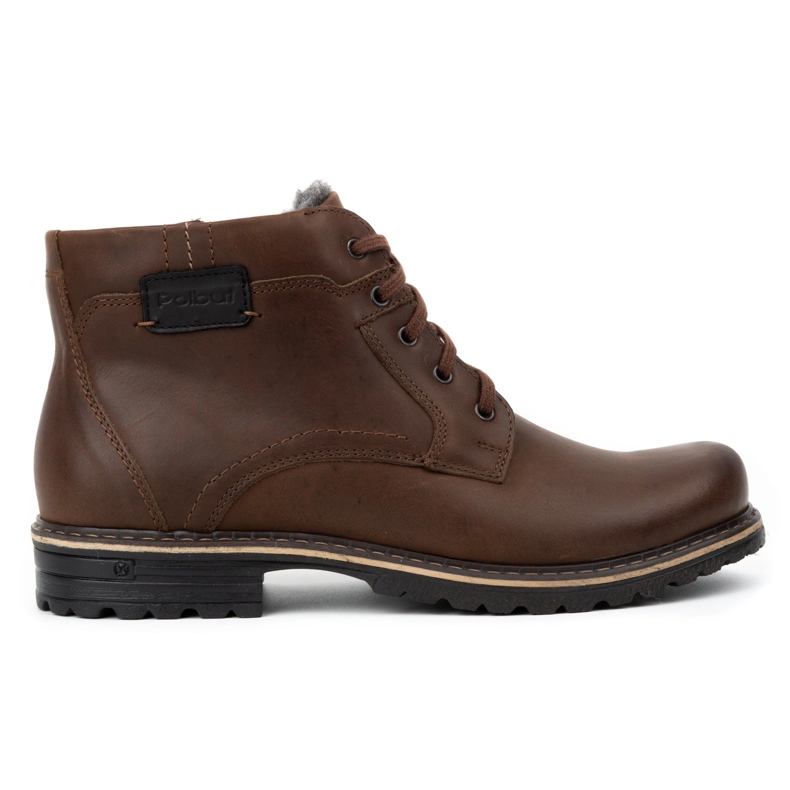 Polbut Botas de neve masculinas J35 marrons castanho Polbut Botas de neve masculinas J35 marrons castanho