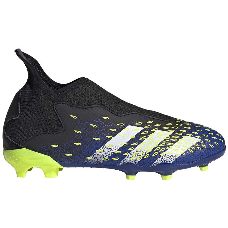 Chuteiras adidas Predator Freak.3 Ll Fg preto-verde-azul marinho Junior FY0618