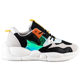 Bestelle Tênis na plataforma da moda preto prata cinza multicolorido