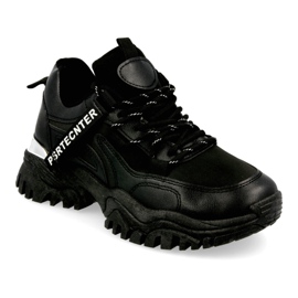 PS1 Tênis feminino preto robusto com sola enorme PS1 Tênis feminino preto robusto com sola enorme