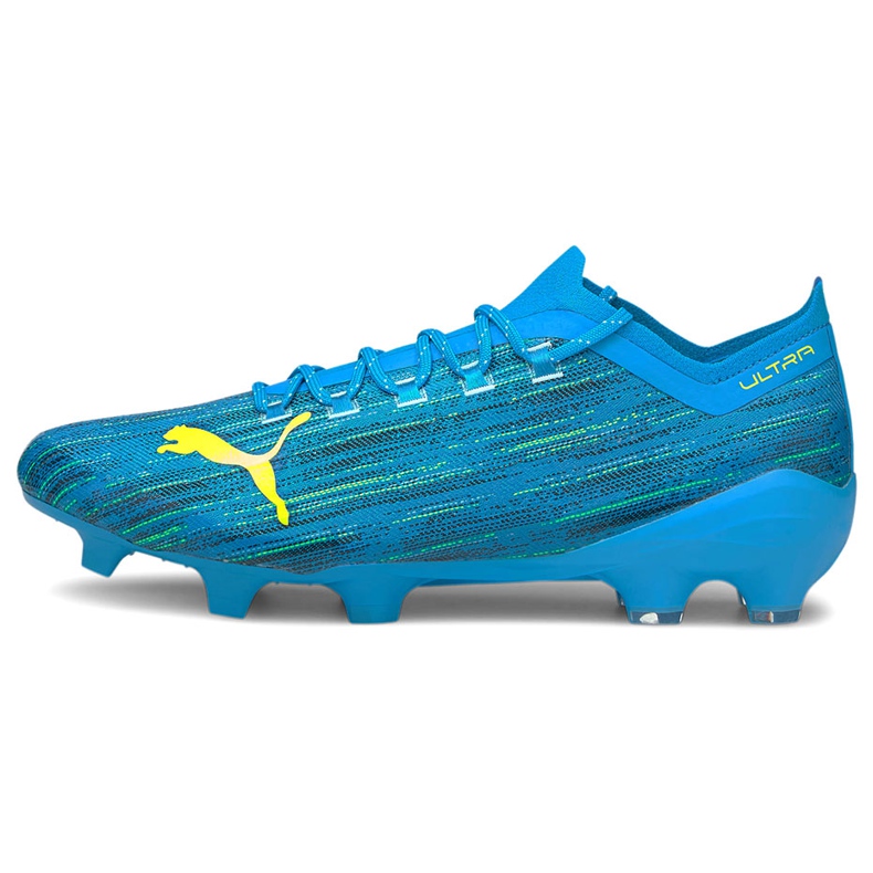 Chuteiras Puma Ultra 1.2 Fg Ag azul-amarelo 106299 01