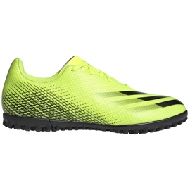 Chuteiras Adidas X Ghosted.4 Tf amarelo-preto FW6917