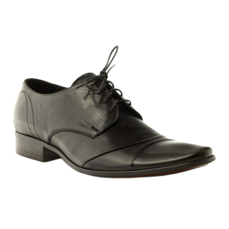 Sapatos de couro para homens Pilpol 1138 preto