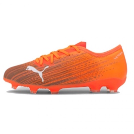 Botas de futebol Puma Ultra 1.1 Fg Ag Jr 106097 01 multicolorido laranjas e vermelhos