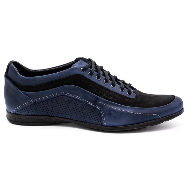 Polbut Sapatos casuais masculinos 2101P azul marinho