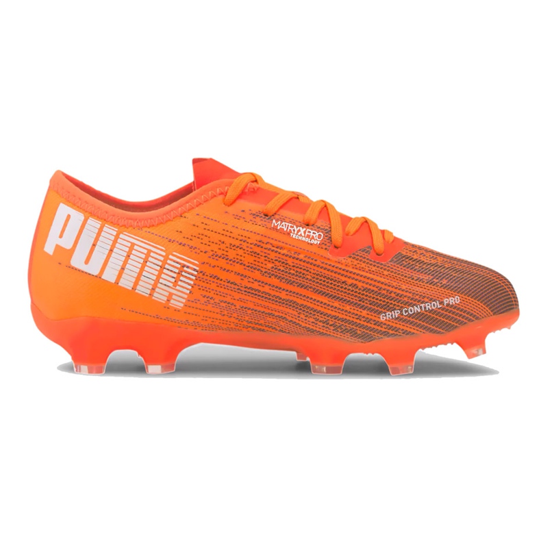 Chuteiras Puma Ultra 1.1 Fg Ag Junior 106097 01 laranja laranja