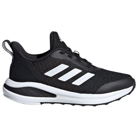 Sapatos infantis Adidas FortaRun K preto e branco FW3719
