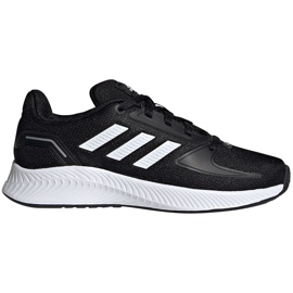 Sapatos infantis Adidas Runfalcon 2.0 K preto e branco FY9495