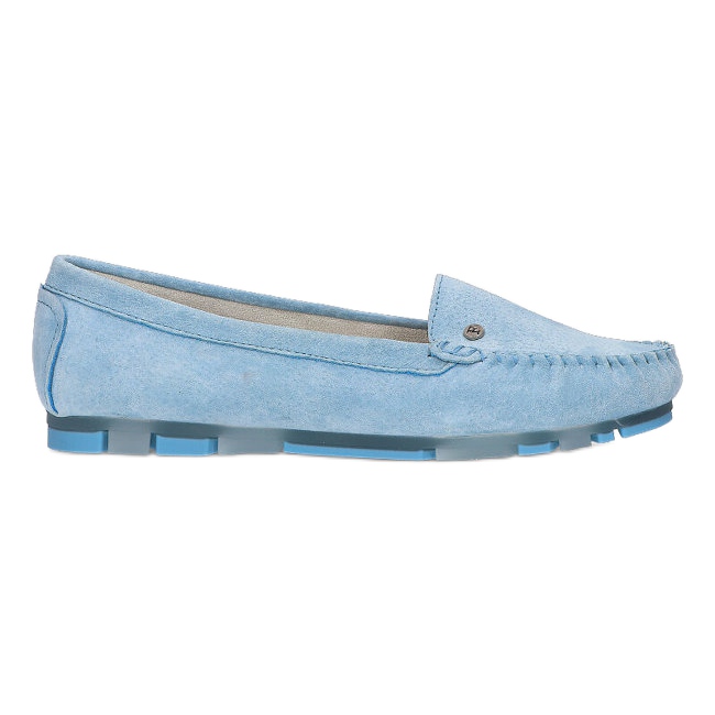 Mocassim feminino de couro Filippo DP2037 / 22 azul