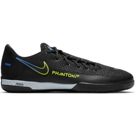 Chuteiras Nike React Phantom Gt Pro Ic pretas CK8463 090 preto preto Chuteiras Nike React Phantom Gt Pro Ic pretas CK8463 090 preto preto