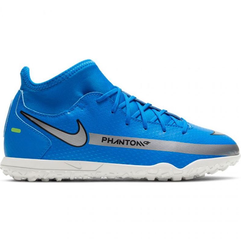 Chuteiras Nike Phantom Gt Club Df Tf Jr CW6729-400 multicolorido azul