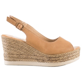 Sabatina Sandálias Light Wedge marrom