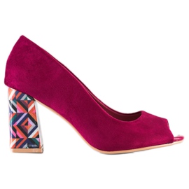 Sabatina Bombas com salto padronizado roxo