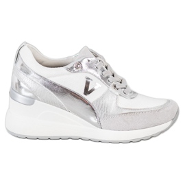 Tênis VINCEZA Wedge branco Tênis VINCEZA Wedge branco