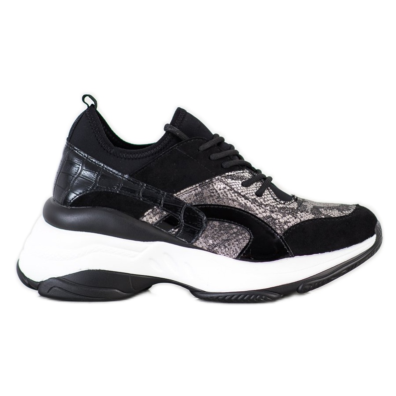 Bestelle Tênis da moda na plataforma bege preto