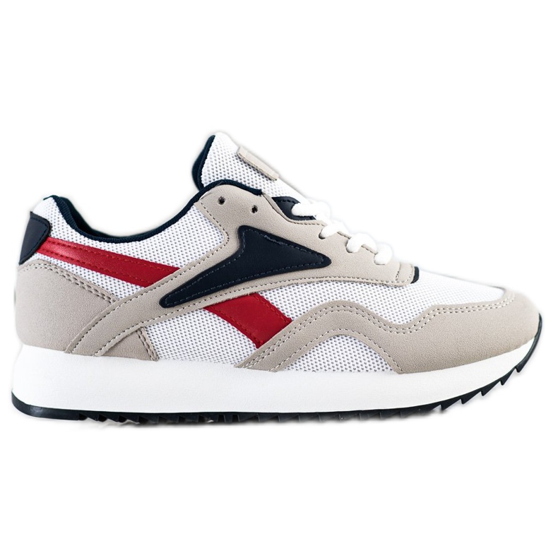 SHELOVET Calçados Esportivos Com Malha branco vermelho cinza