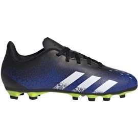 Botas de futebol adidas Predator Freak.4 FxG Junior azul marinho-preto FY0626