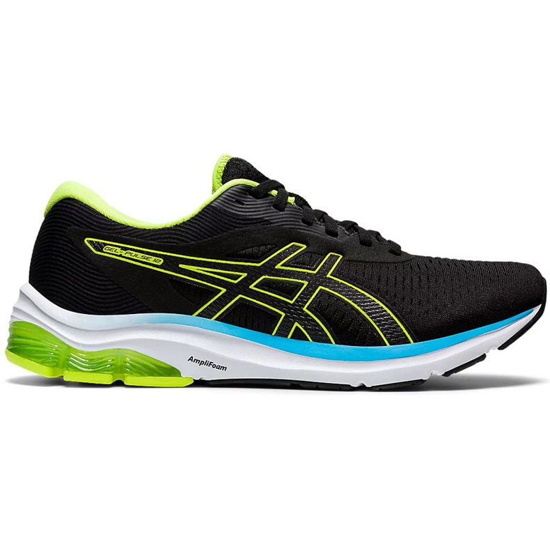 Tênis de corrida masculino Asics Gel-Pulse 12 preto e verde 1011A844 006