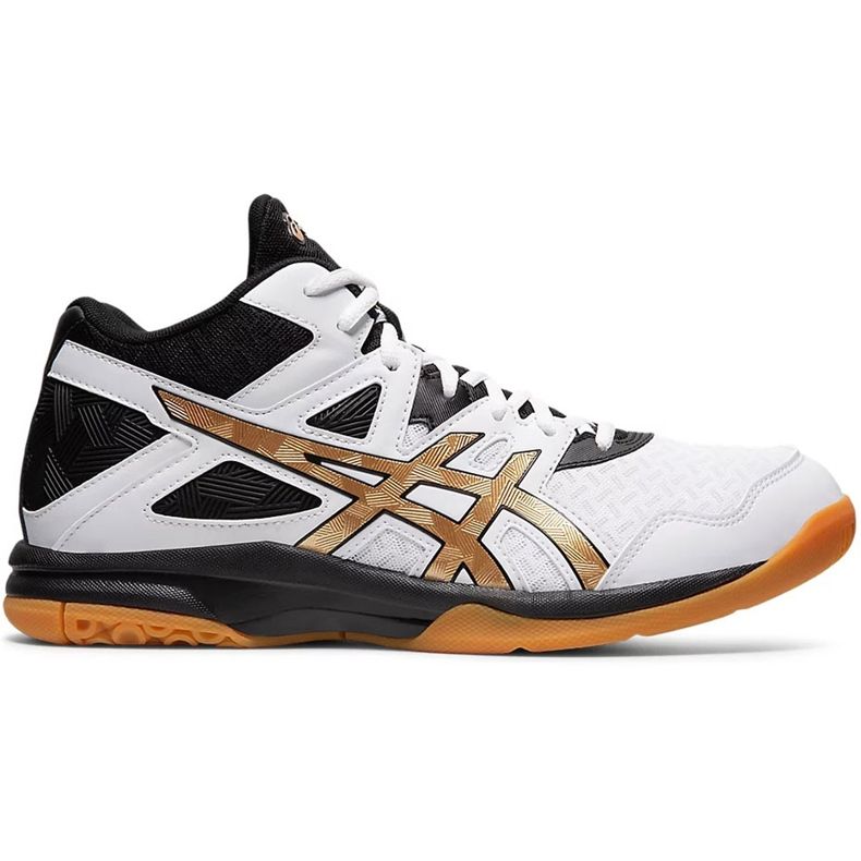 Asics Gel-Task Mt 2 branco-preto-ouro 1071A036 102 tênis masculinos para vôlei