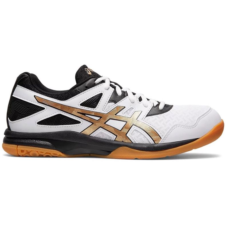 Sapatos masculinos Asics Gel-Task 2 branco-preto-ouro 1071A037 102