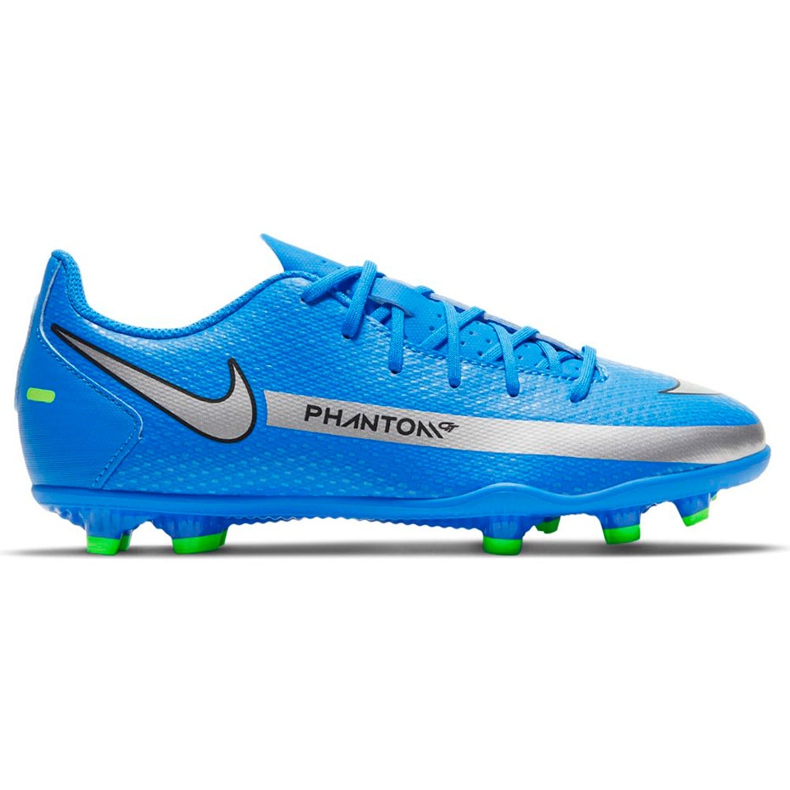 Chuteiras Nike Phantom Gt Club FG / MG Jr azul CK8479 400