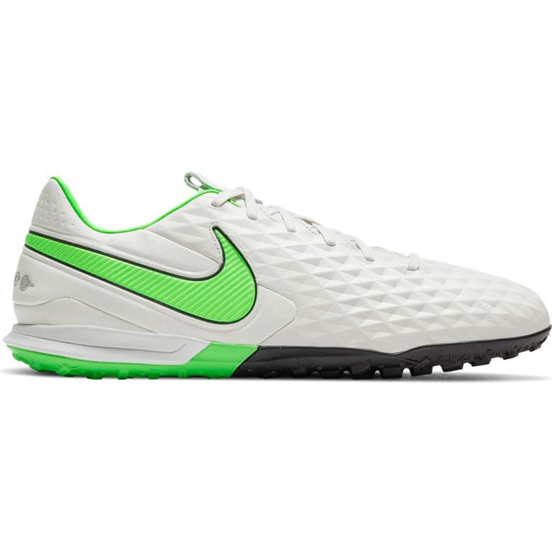 Chuteiras Nike Tiempo Legend 8 Pro Tf brancas AT6136 030 branco branco