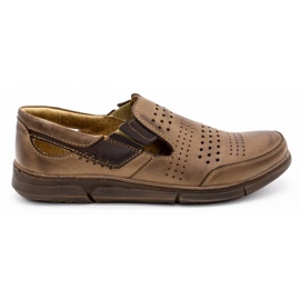 Polbut Sapatos masculinos de verão J53 marrom