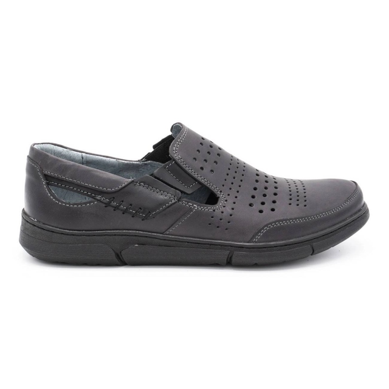 Polbut Sapatos de verão masculinos cinza J53