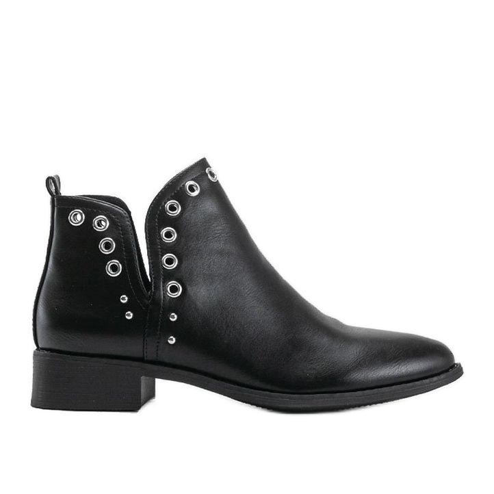 Botas pretas deslizantes femininas Brielle preto