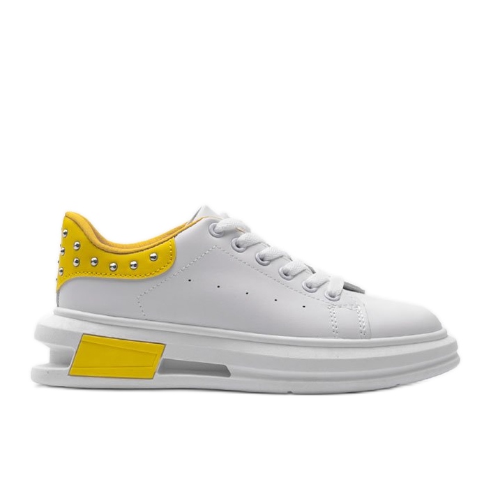 Tênis feminino Taranto Branco e Amarelo