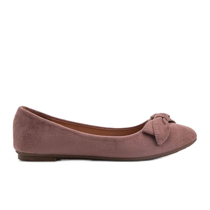 Bailarinas de camurça rosa de Ellie