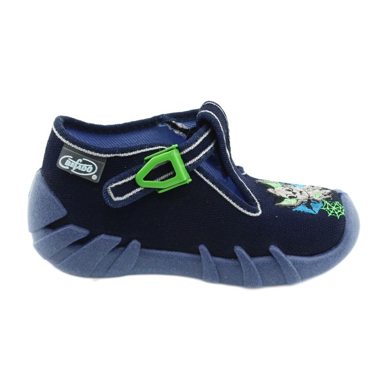 Calçados infantis Befado 110P388 azul marinho verde